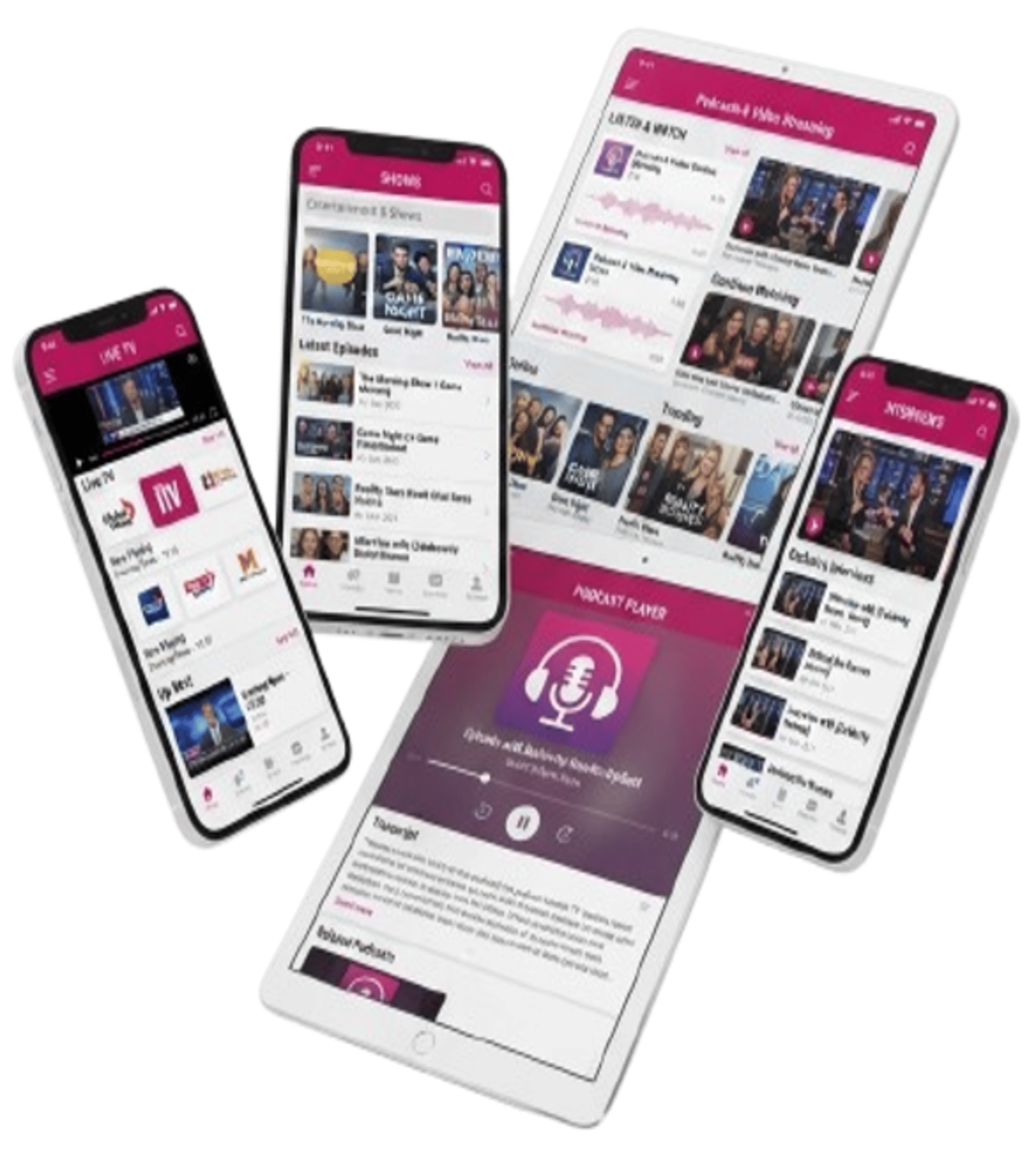 Infante TV Plus App Mockup